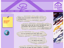 Tablet Screenshot of casadeladona.net